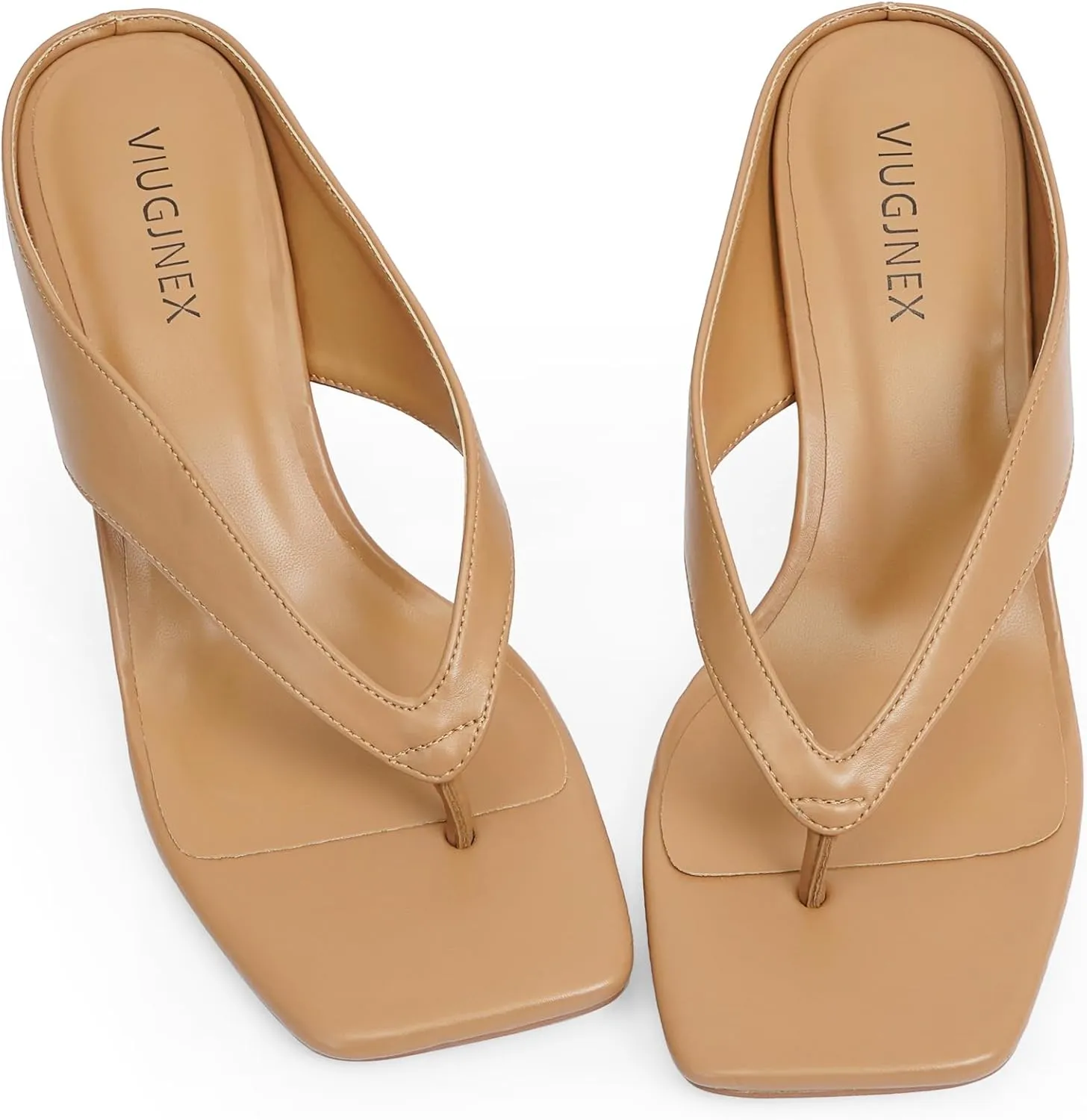 Women??s Kitten Heels Flip Flops Slip On Open Toe Low Heels Thong Square Slide Summer Fashion Party Heeled Dressy Sandals for Women