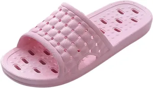 Women's Slides Non Slip Indoor Home Bedroom Pool Slides Beach Sandals Women's Soft Flat Soled Sandal