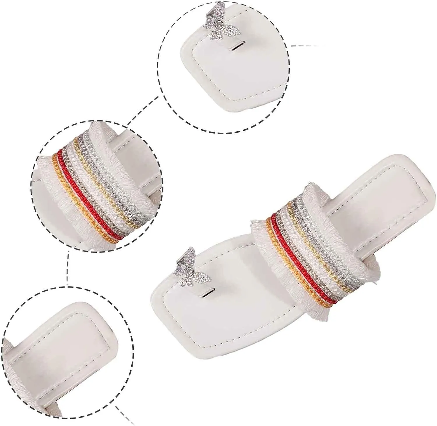 Women's Summer Bow Slippers Casual Comfortable Outdoor Beach Sandals Lightweight Slip On Footwear for Daily Wear