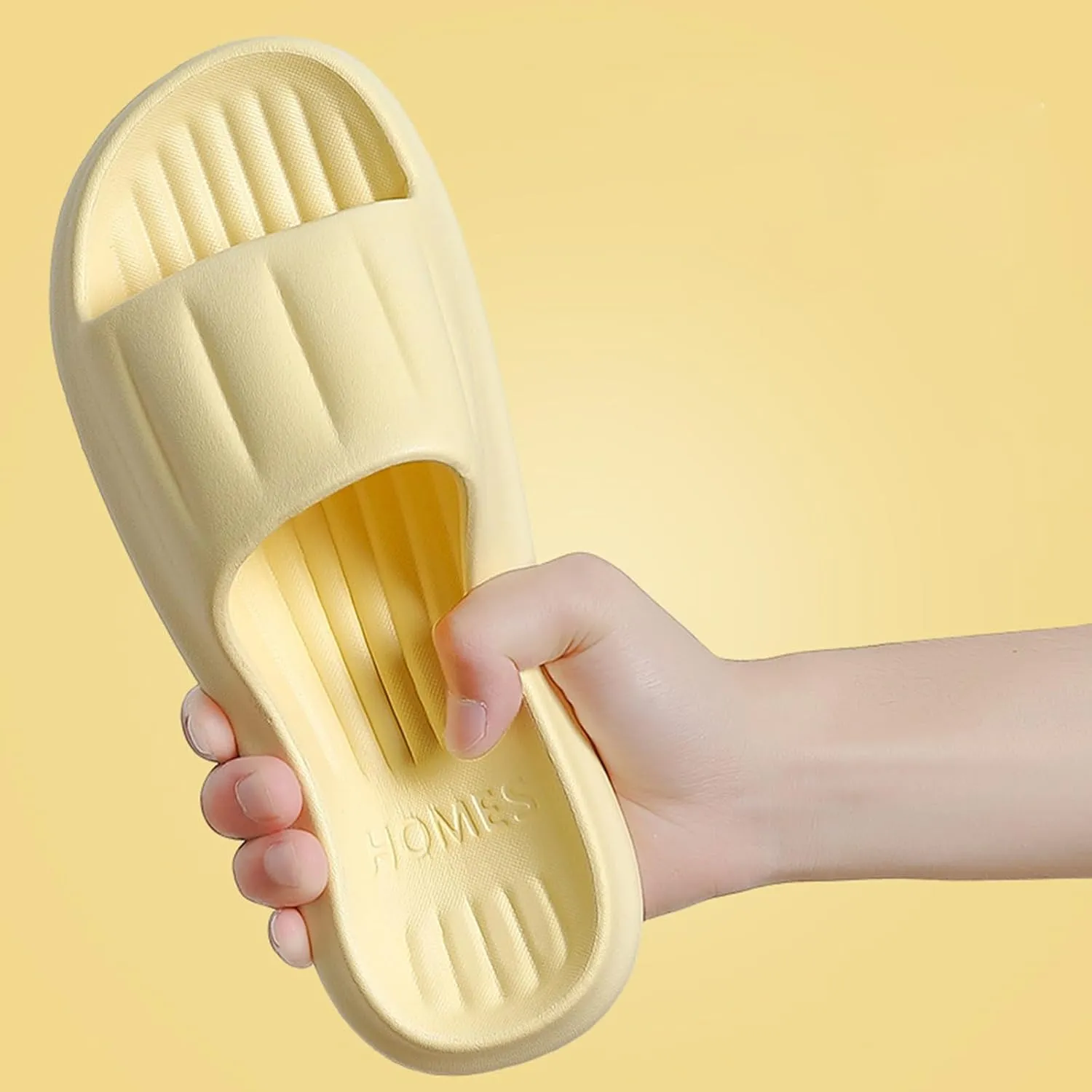 YOLAI Pillow Slippers for Women Men Non Slip Shower Shoes Soft Indoor Outdoor Slides Sandals Ultra Light Quick Drying Bathroom Comfortable House Slippers